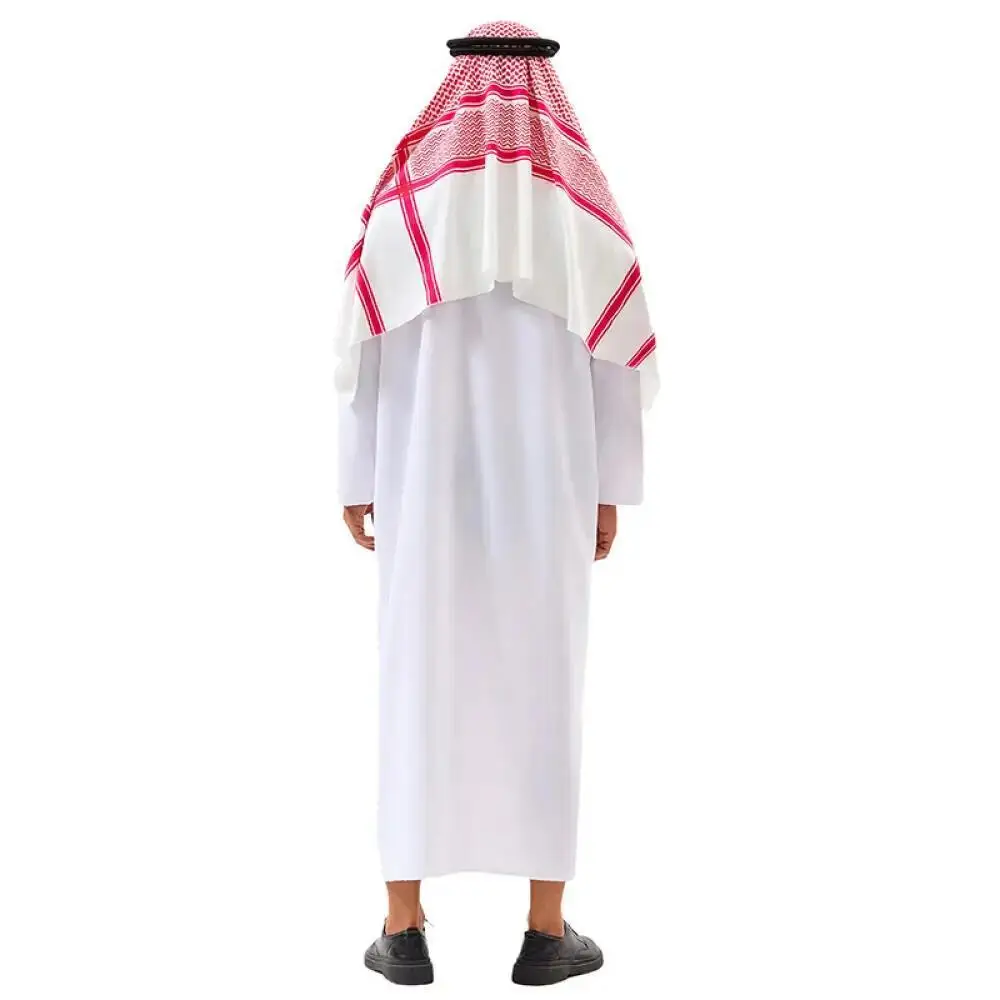 アラビア風ドバイコスチュームUAEシェイクコスプレ白いローブ - Mens Fashion Jumpsuit のレビューと価格