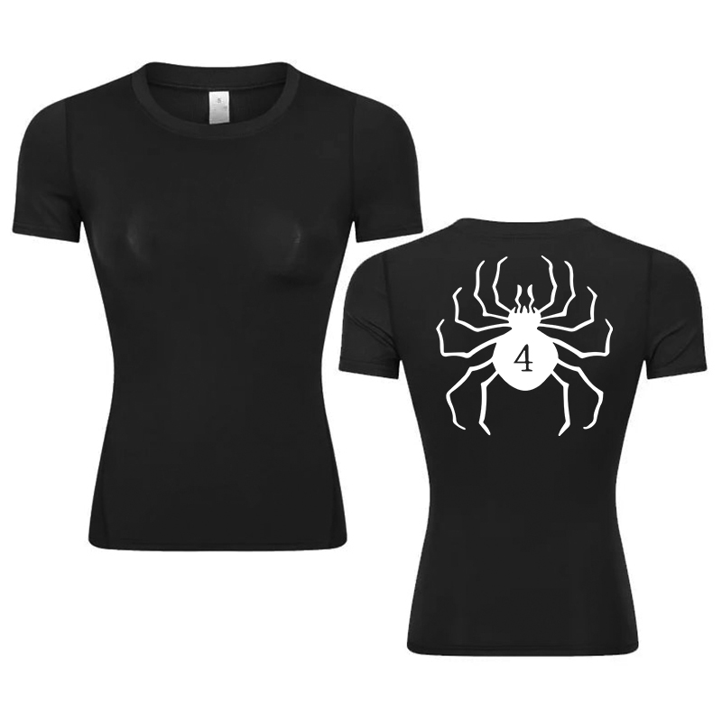 女性のグラフィックプリント圧縮シャツ,アスレチック半袖,ba - Compression Shirt Workout のレビューと価格