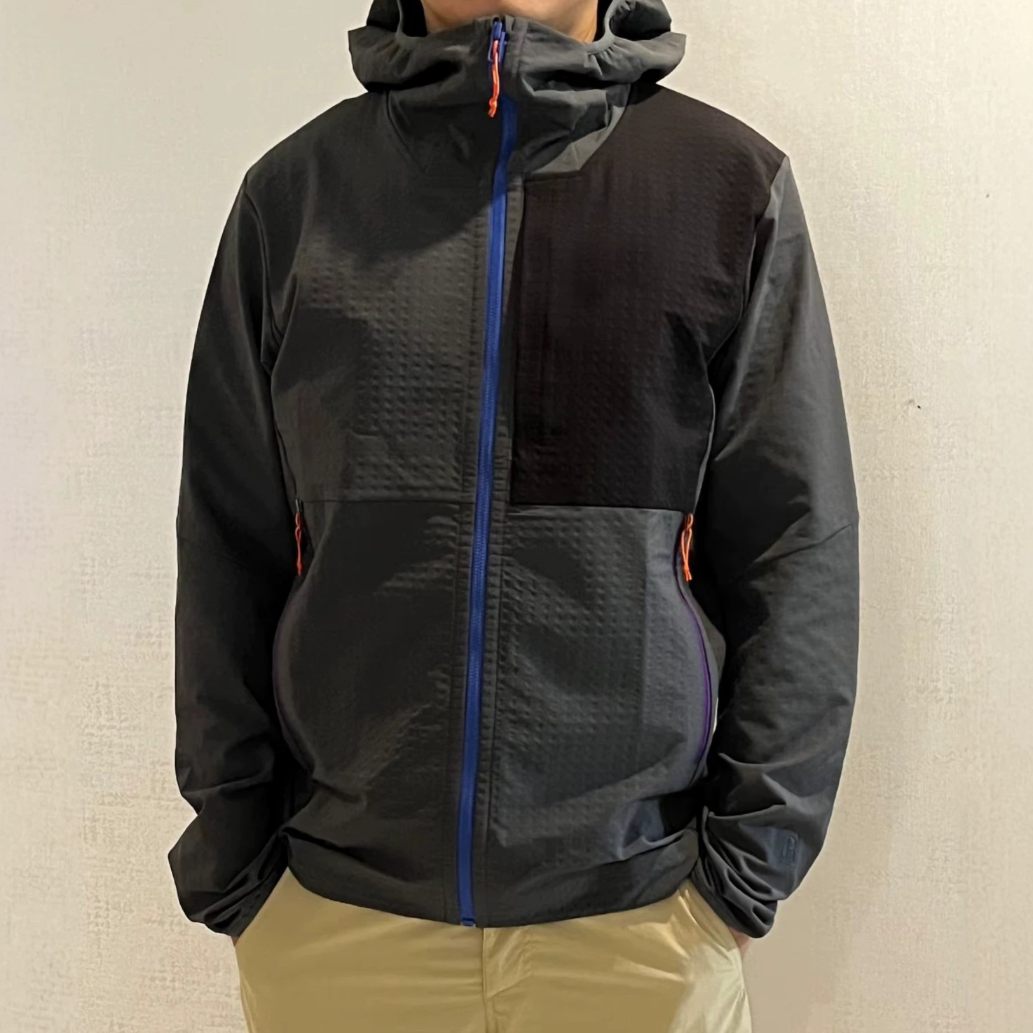 メンズ ロゴなし フード付き 防風 ジッパー付き ウィンドブ - Harrington Jacket のレビューと価格