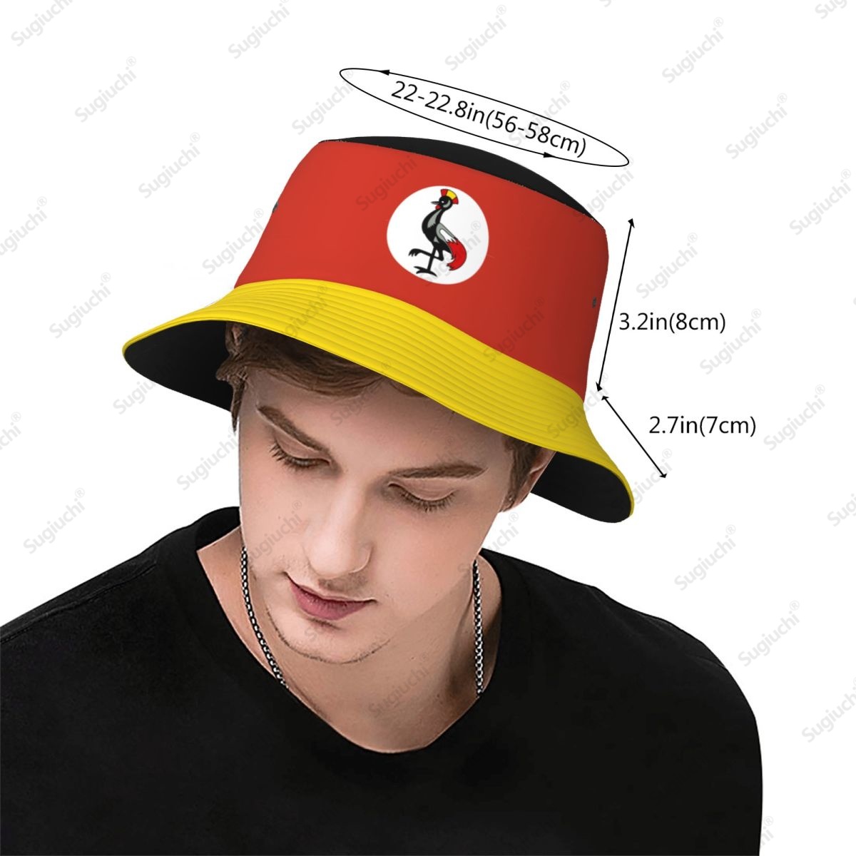 2025年ウガンダ3Dフラッグ メンズ レディース バケット - Mens Fashion Bucket Hat のレビューと価格
