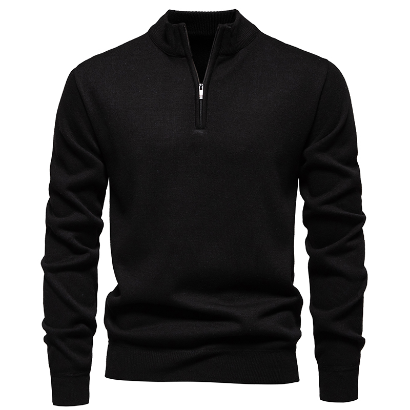 2026年新作 メンズ ハーフジップ スタンドカラー プルオ - Men'S Fashion Zip Sweater のレビューと価格