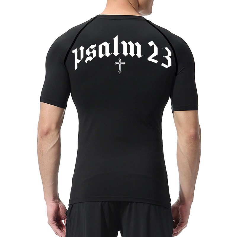 メンズクロスプリントコンプレッションシャツ,スポーツTシャツ - Compression Shirt Workout のレビューと価格