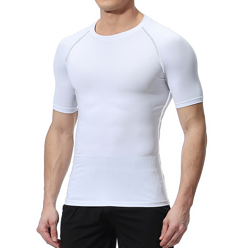 メンズクロスプリントコンプレッションシャツ,スポーツTシャツ - Compression Shirt Workout のレビューと価格
