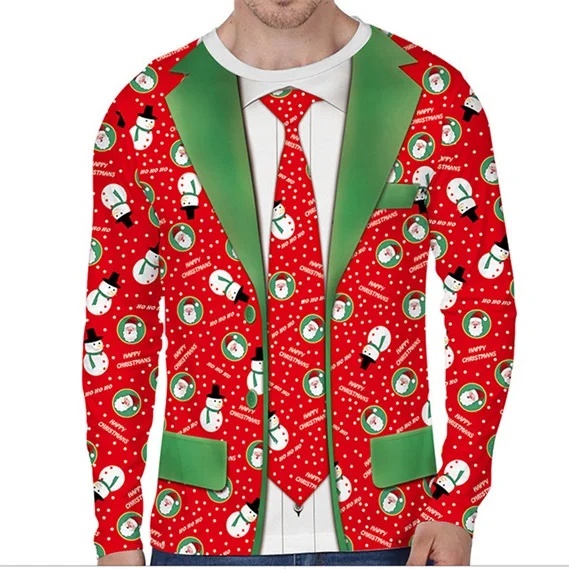 2026年秋/冬、クリスマスをテーマにした3Dプリントの筋肉 - Mens Fashion Suits のレビューと価格