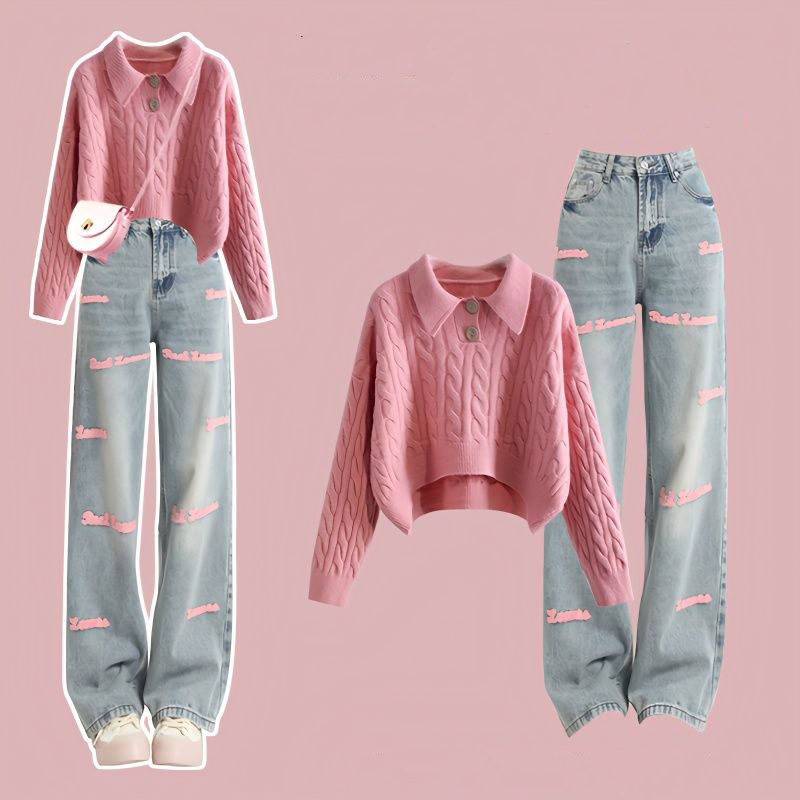 女性用麻柄ニットセーターとパンツセット,セーター,刺embr - Men'S Fashion Zip Sweater のレビューと価格