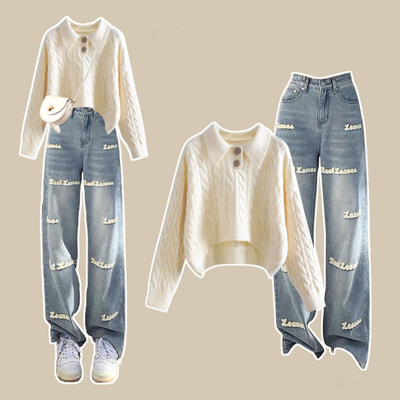 女性用麻柄ニットセーターとパンツセット,セーター,刺embr - Men'S Fashion Zip Sweater のレビューと価格