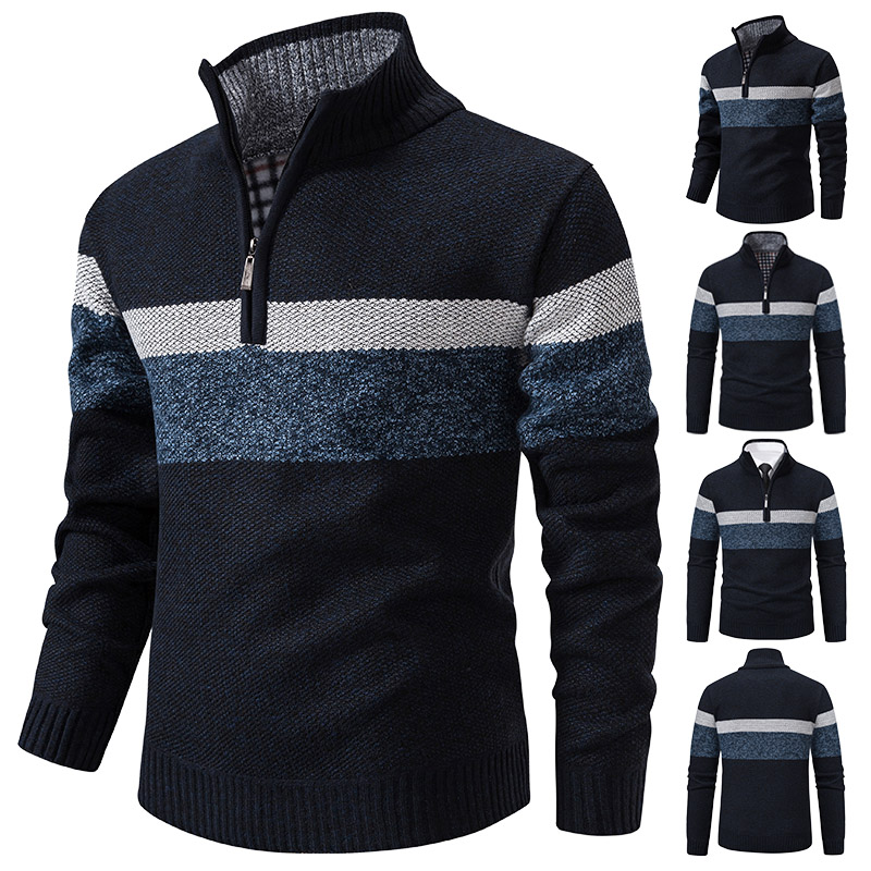 メンズ冬セータータートルネックジッパープルオーバー厚手暖かい - Men'S Fashion Zip Sweater のレビューと価格